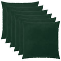 vidaXL Poszewka na poduszkę 6 pcs HEERLEN Ciemnozielony 80 x 80 cm