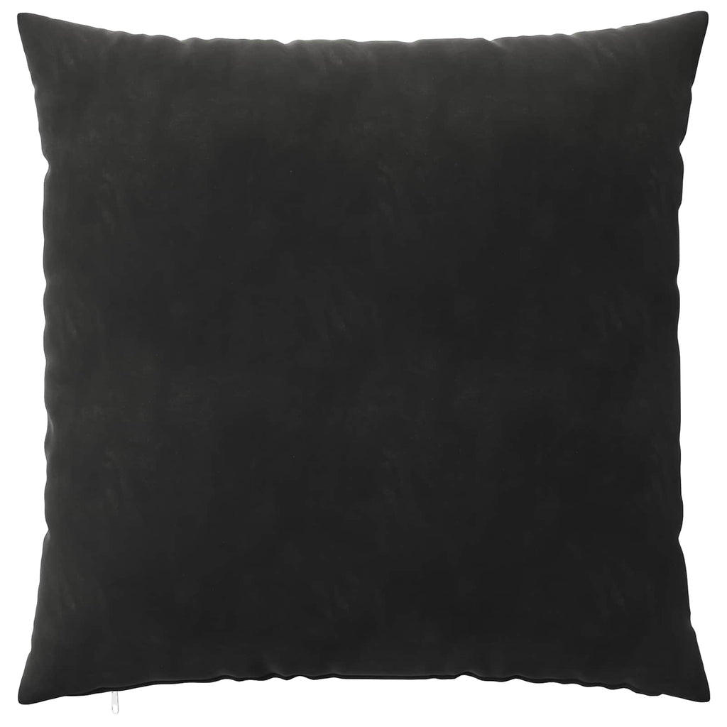 vidaXL Poszewka na poduszkę 6 pcs HEERLEN Czarny 80 x 80 cm Welur