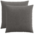 vidaXL Poszewka na poduszkę 2 pcs HEERLEN ciemnoszary 80 x 80 cm