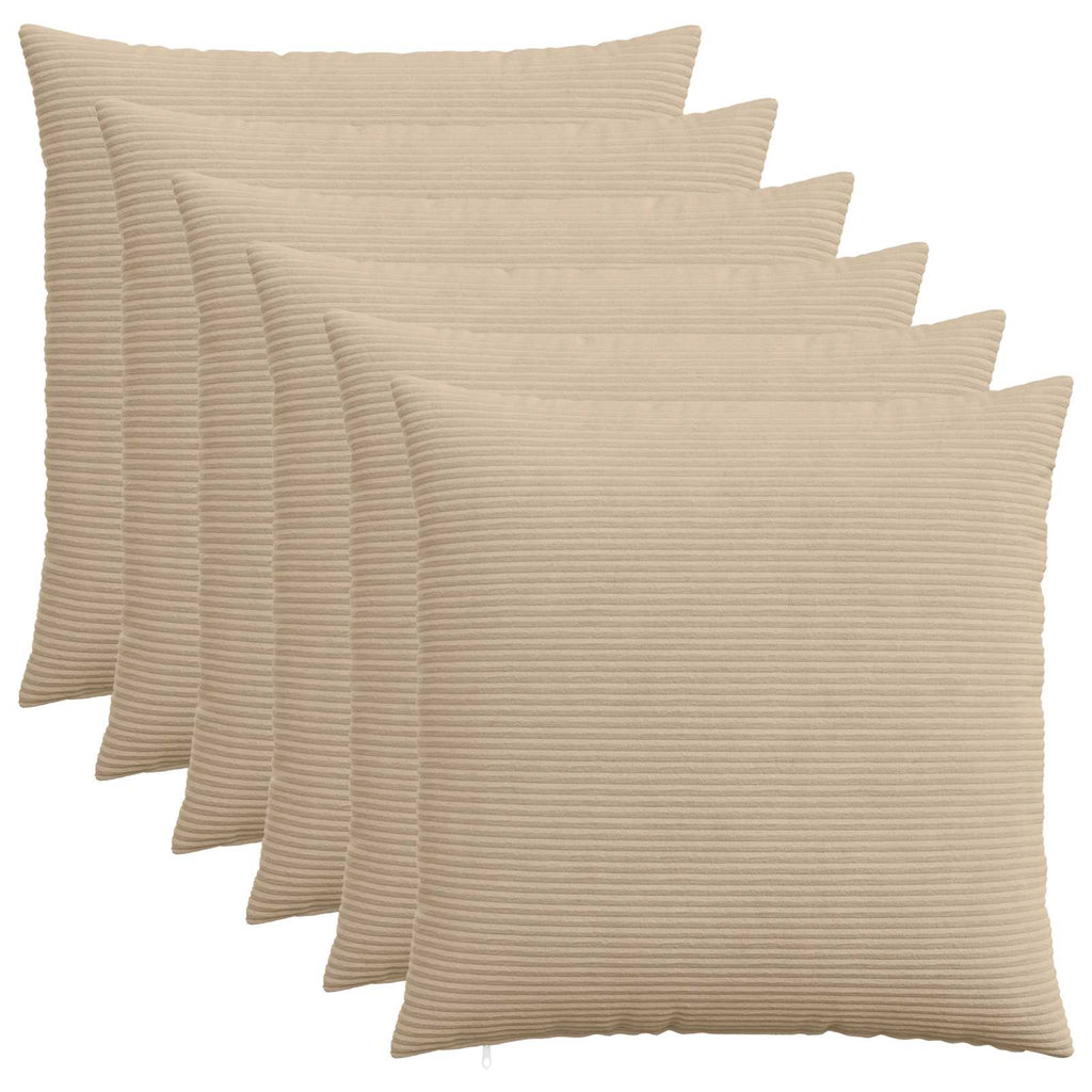 vidaXL Poszewka na poduszkę 6 pcs HEERLEN Ciemnoszary 80 x 80 cm