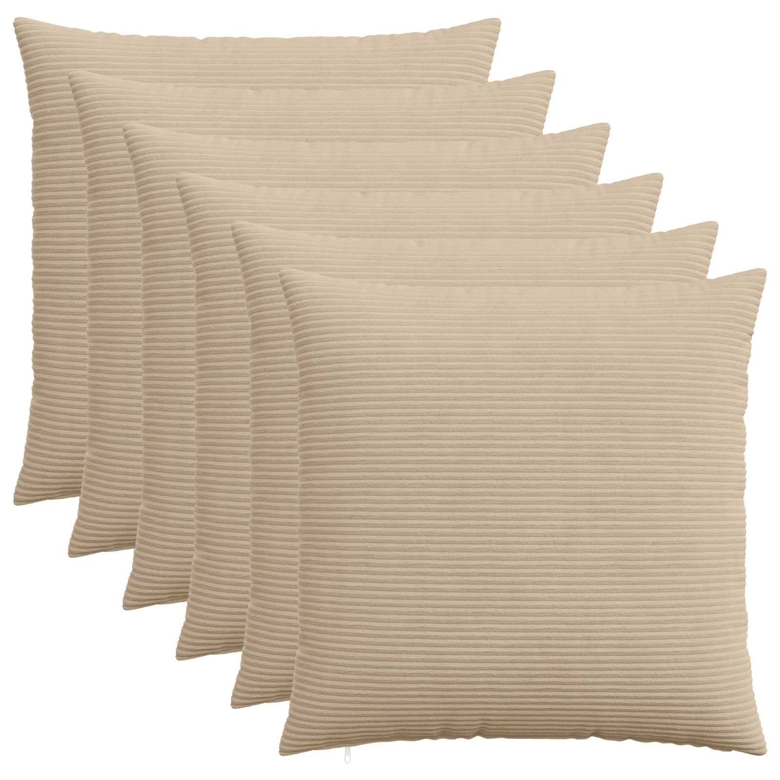 vidaXL Poszewka na poduszkę 6 pcs HEERLEN Ciemnoszary 80 x 80 cm