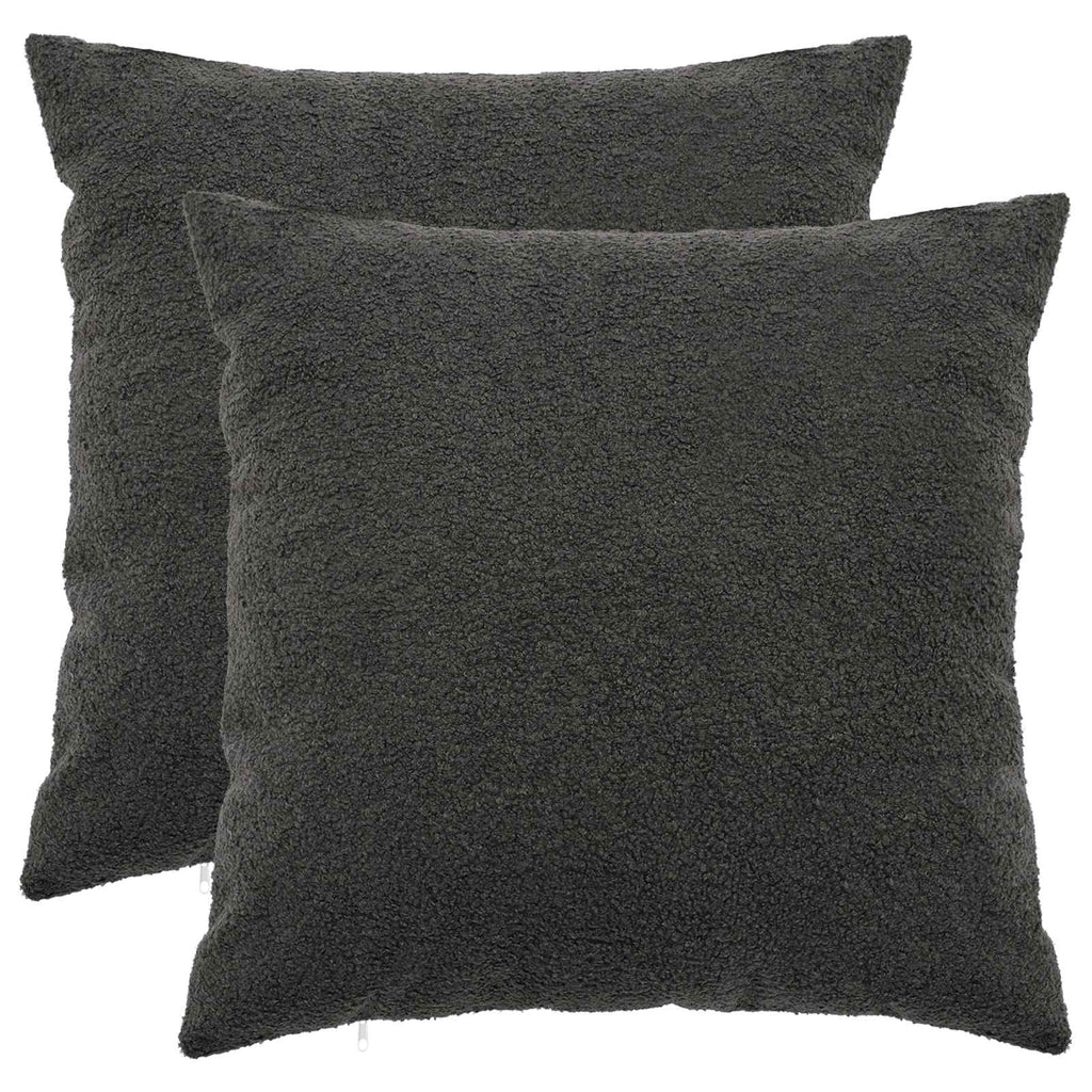vidaXL Poszewka na poduszkę 2 pcs HEERLEN ciemnoszary 80 x 80 cm