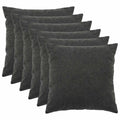 vidaXL Poszewka na poduszkę 6 pcs HEERLEN ciemnoszary 80 x 80 cm