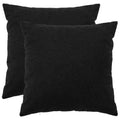 vidaXL Poszewka na poduszkę 2 pcs HEERLEN Czarny 80 x 80 cm Bouclé