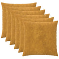 vidaXL Poszewka na poduszkę 6 pcs HEERLEN żółty 80 x 80 cm