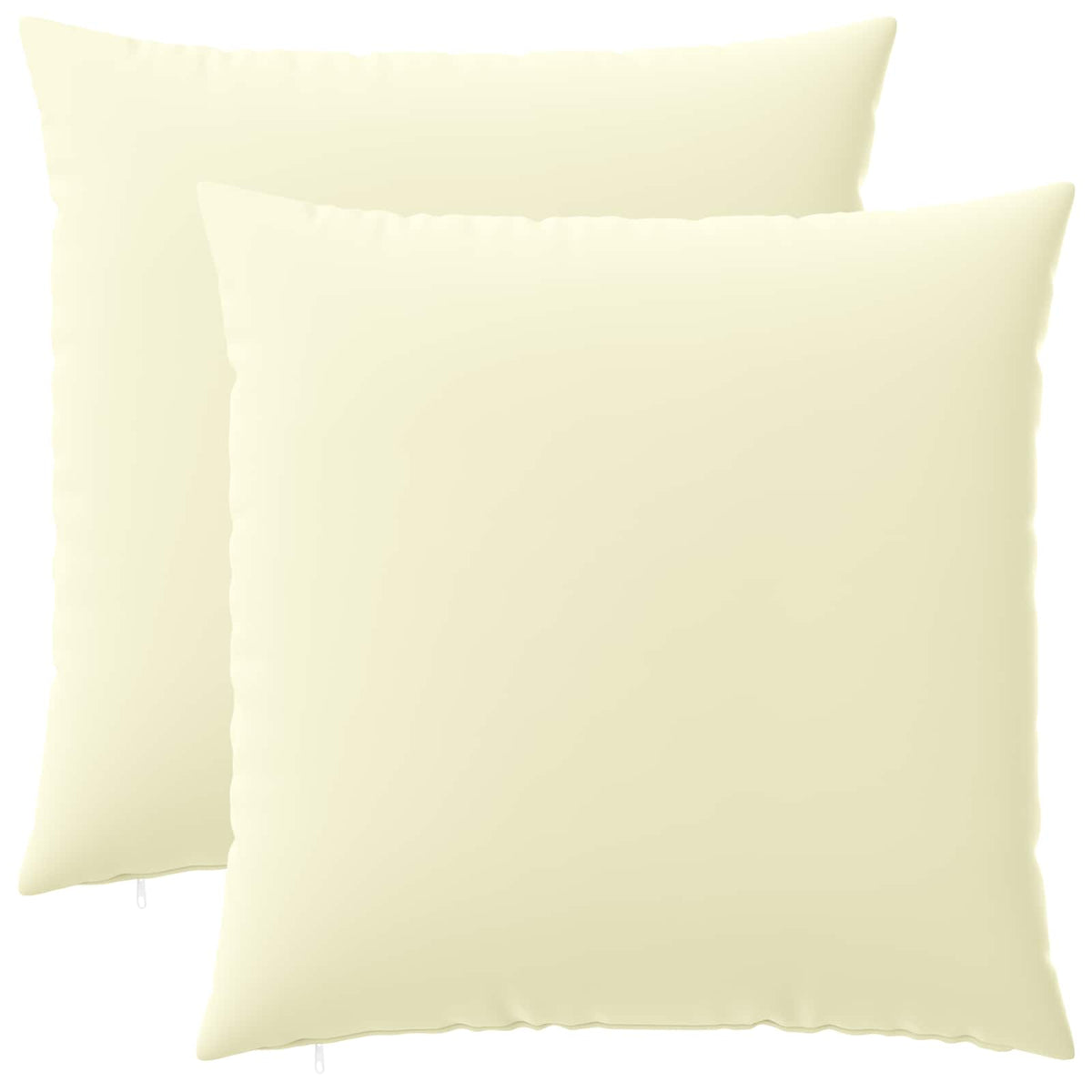 vidaXL Poszewka na poduszkę 2 pcs HEERLEN kremowy 80 x 80 cm Poliester