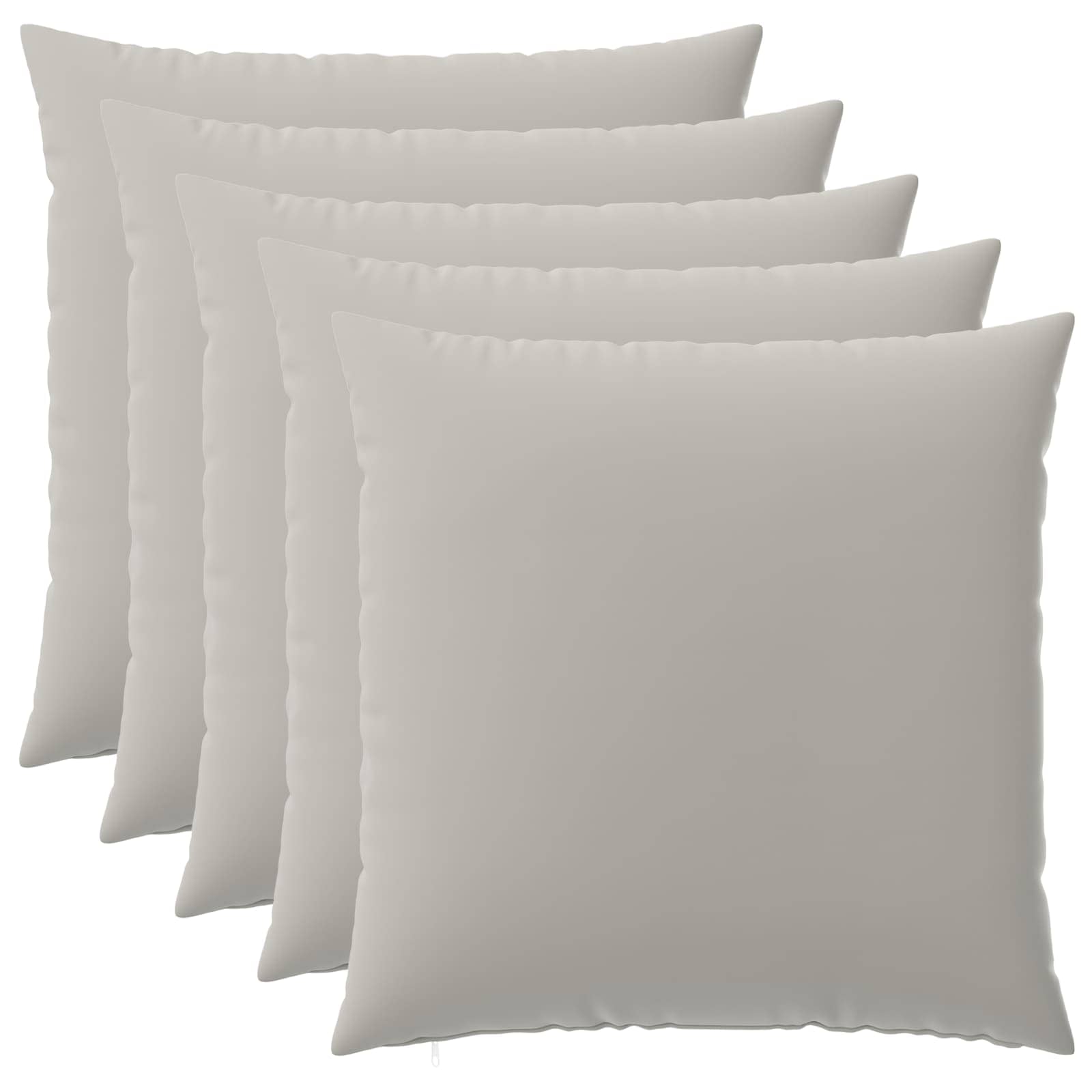 vidaXL Poszewka na poduszkę 6 pcs HEERLEN Szary 80 x 80 cm Poliester