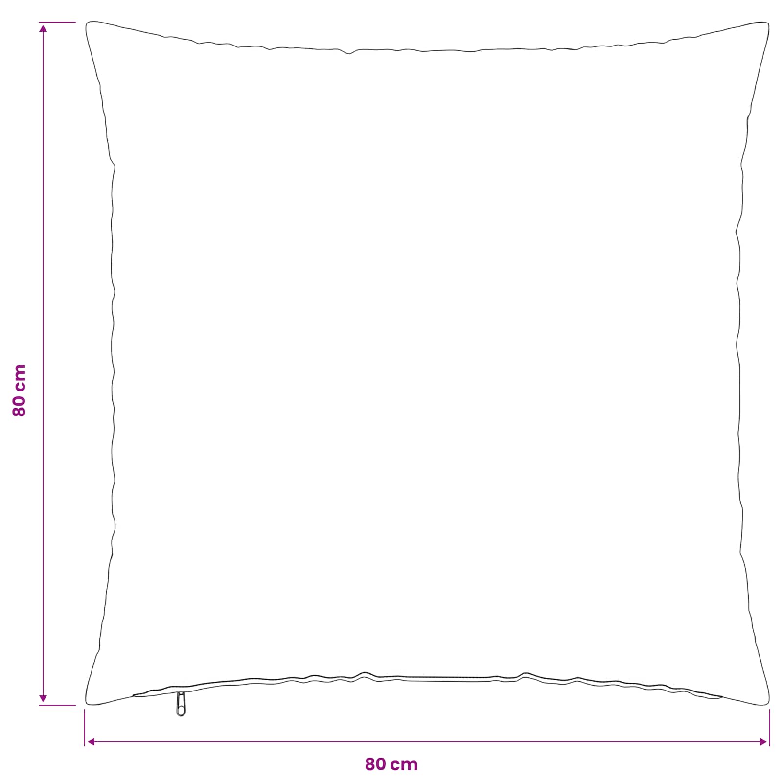 vidaXL Poszewka na poduszkę 6 pcs HEERLEN Wzór liścia 80 x 80 cm
