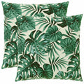 vidaXL Poszewka na poduszkę 2 pcs HEERLEN motyw liści 80 x 80 cm