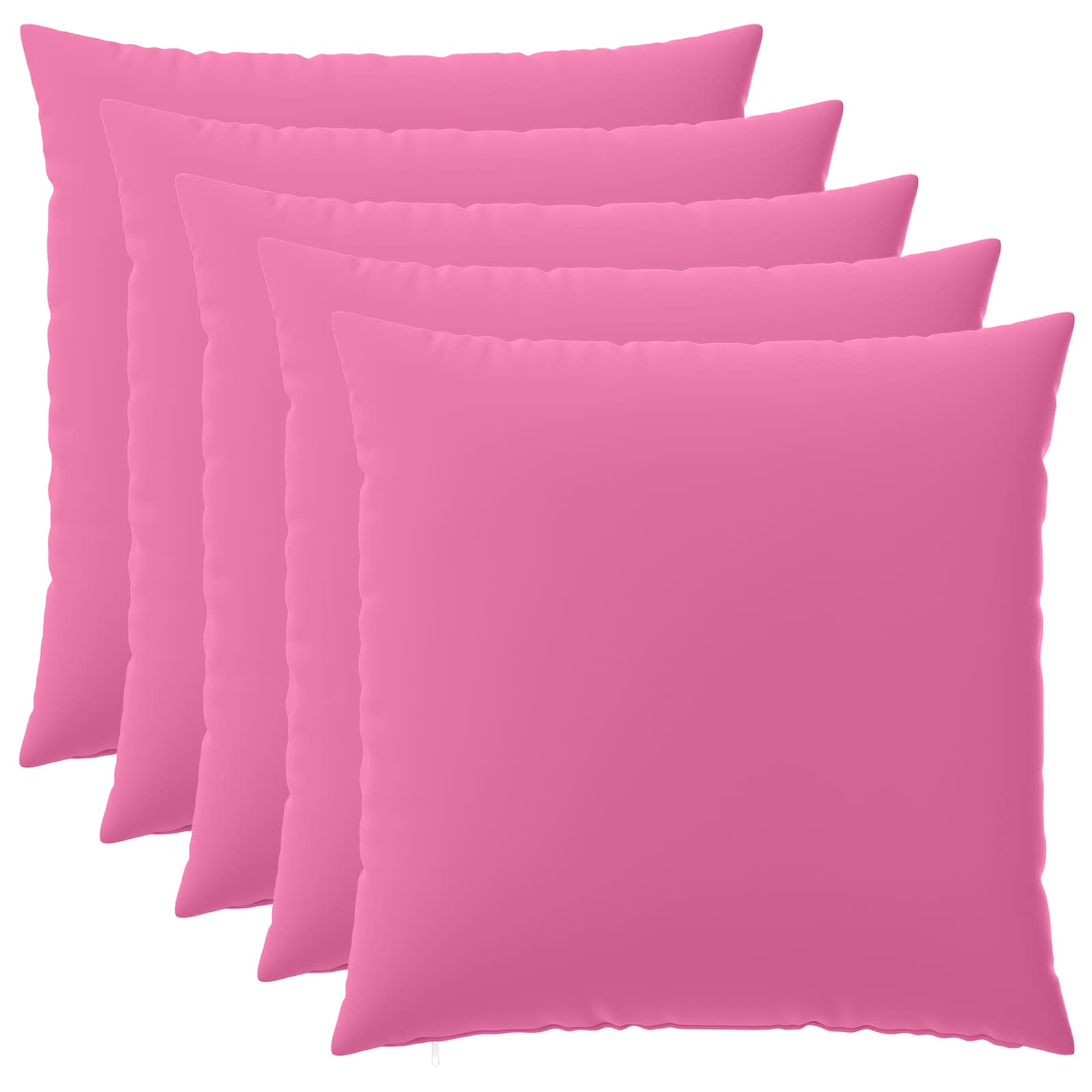 vidaXL Poszewka na poduszkę 6 pcs HEERLEN różowy 80 x 80 cm Poliester