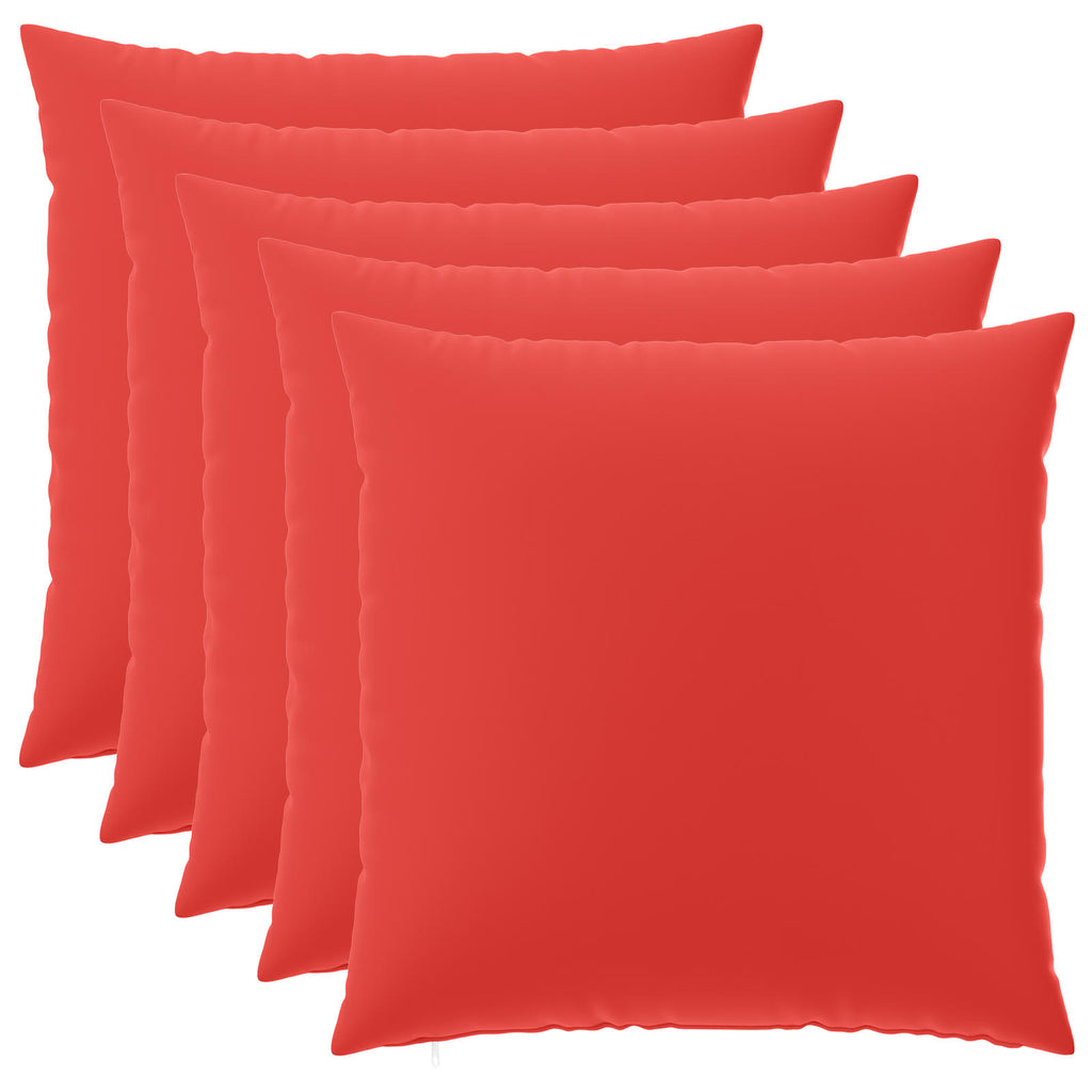 vidaXL Poszewka na poduszkę 6 pcs HEERLEN czerwony 80 x 80 cm