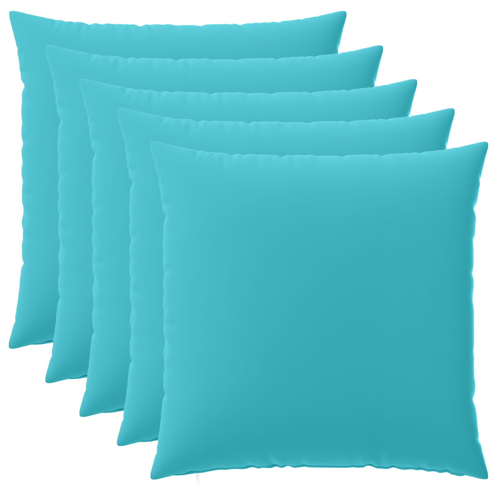 vidaXL Poszewka na poduszkę 6 pcs HEERLEN Turkusowy 80 x 80 cm