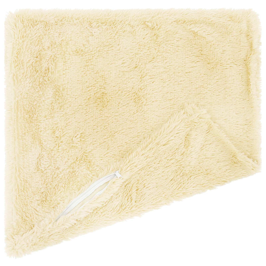 vidaXL Poszewka na poduszkę 2 pcs HEERLEN kremowy 80 x 80 cm Fleece PV