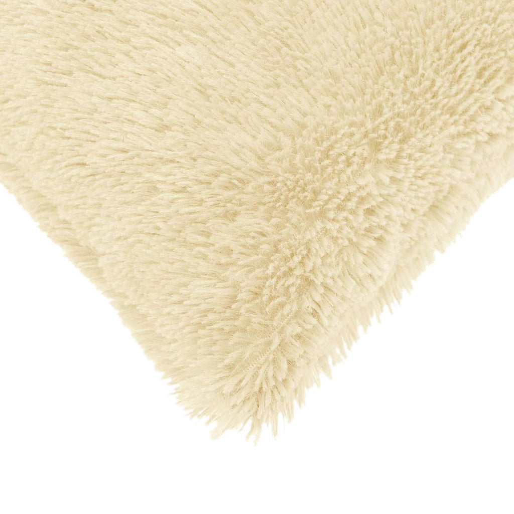 vidaXL Poszewka na poduszkę 6 pcs HEERLEN kremowy 80 x 80 cm Fleece PV