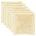 vidaXL Poszewka na poduszkę 6 pcs HEERLEN kremowy 80 x 80 cm Fleece PV