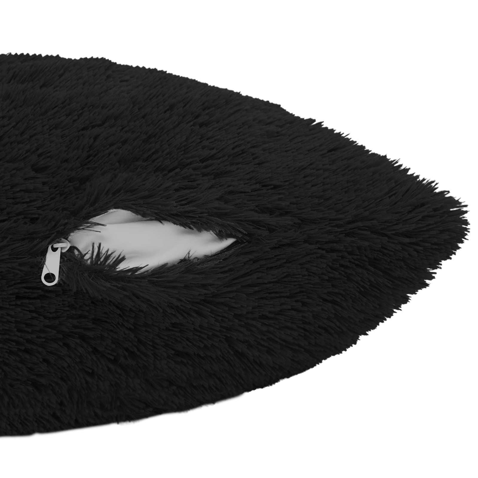 vidaXL Poszewka na poduszkę 6 pcs HEERLEN Czarny 80 x 80 cm Fleece PV