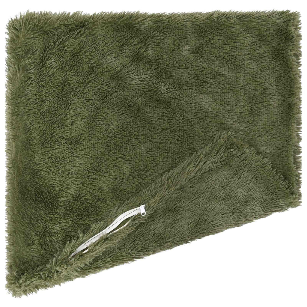 vidaXL Poszewka na poduszkę 2 pcs HEERLEN zielony 80 x 80 cm Fleece PV