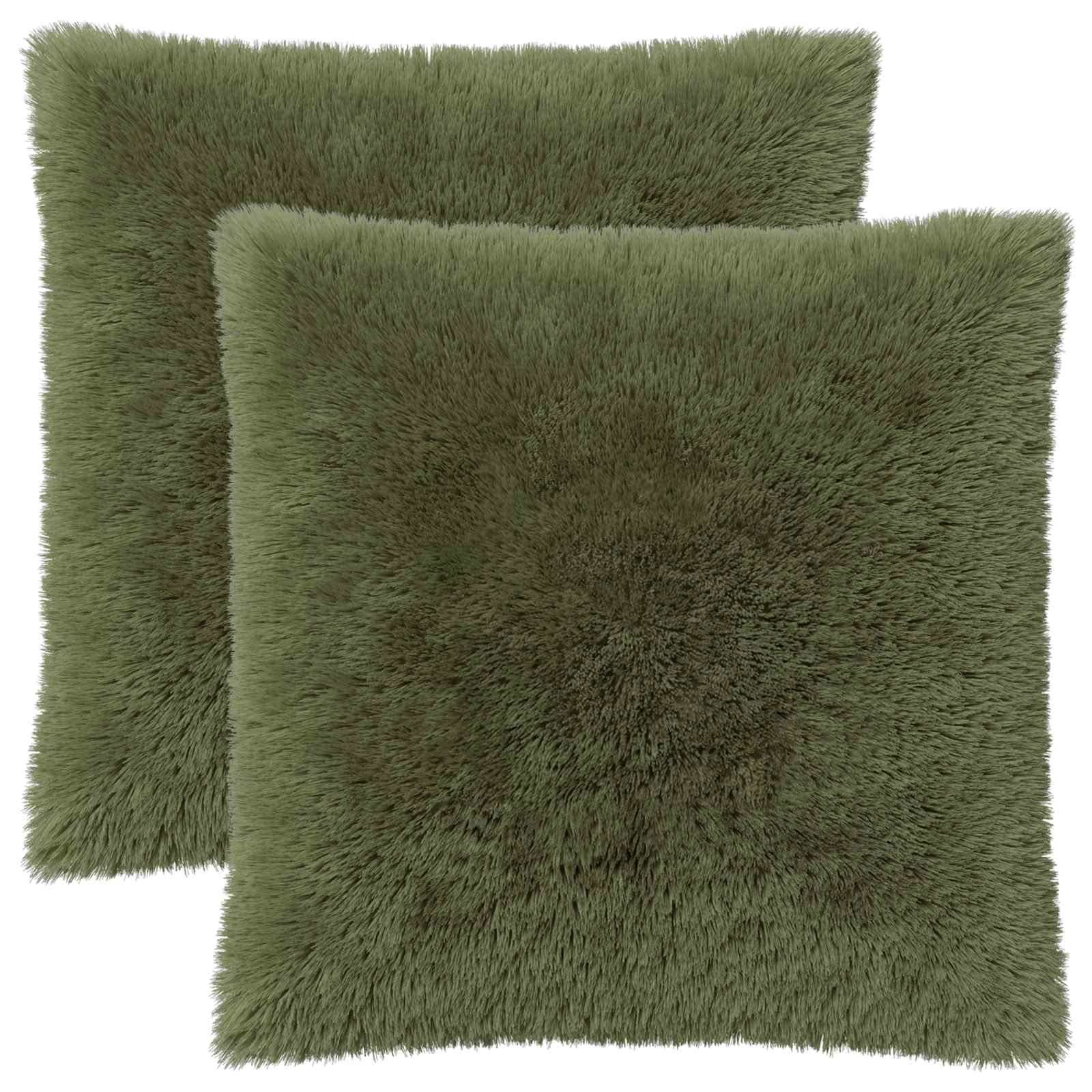 vidaXL Poszewka na poduszkę 2 pcs HEERLEN zielony 80 x 80 cm Fleece PV