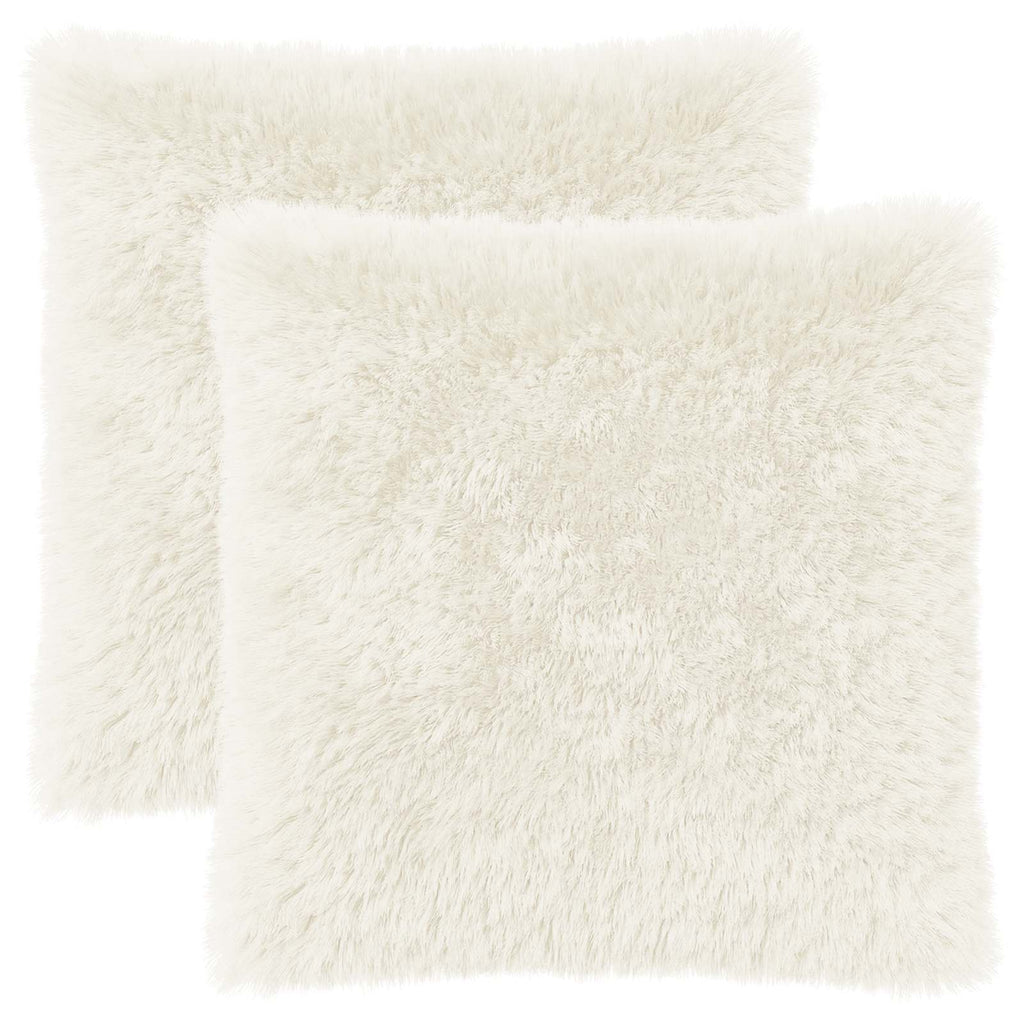 vidaXL Poszewka na poduszkę 2 pcs HEERLEN Biały 80 x 80 cm Fleece PV