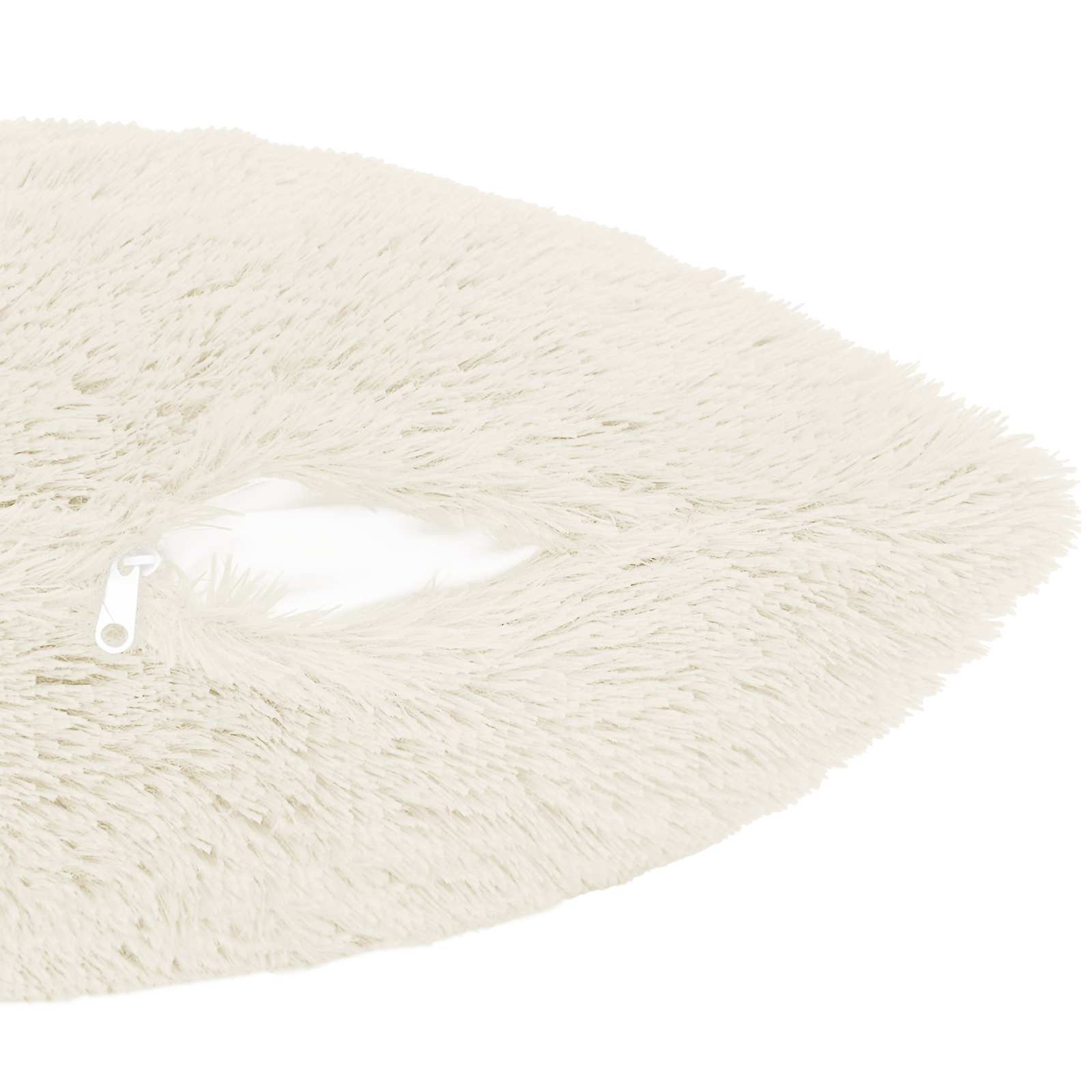 vidaXL Poszewka na poduszkę 6 pcs HEERLEN Biały 80 x 80 cm Fleece PV