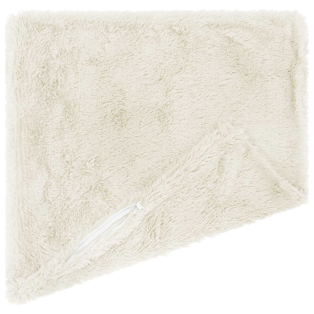 vidaXL Poszewka na poduszkę 6 pcs HEERLEN Biały 80 x 80 cm Fleece PV