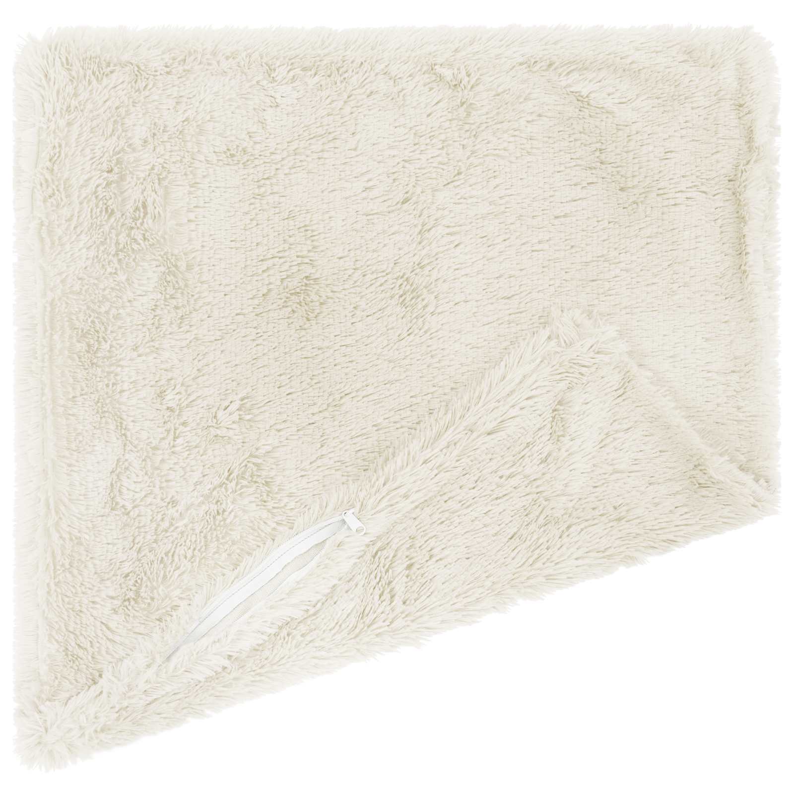vidaXL Poszewka na poduszkę 6 pcs HEERLEN Biały 80 x 80 cm Fleece PV