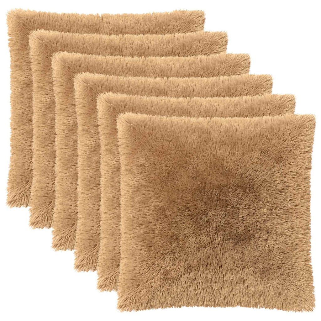 vidaXL Poszewka na poduszkę 6 pcs HEERLEN Ciemnoszary 80 x 80 cm