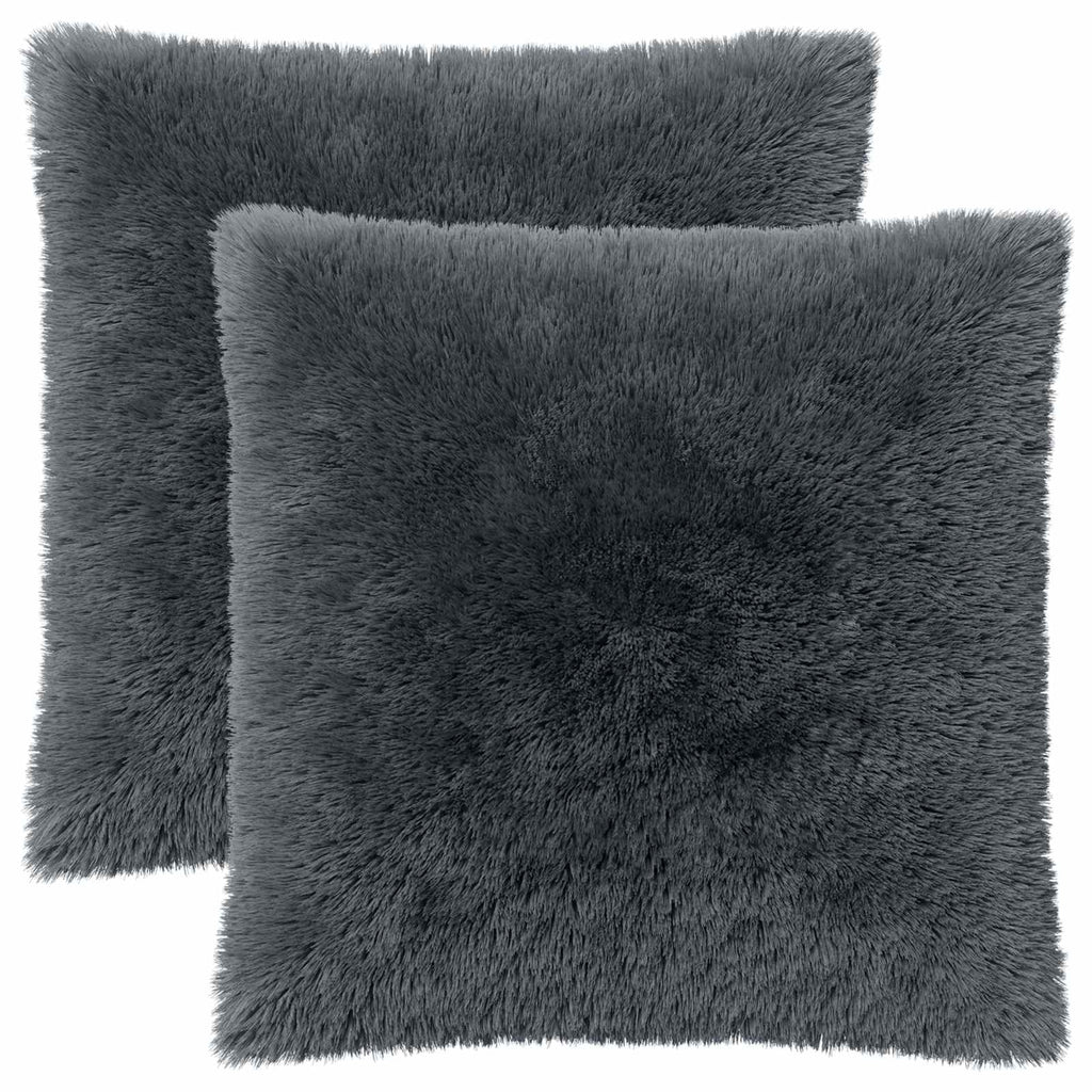vidaXL Poszewka na poduszkę 2 pcs HEERLEN antracytowy 80 x 80 cm
