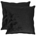 vidaXL Poszewka na poduszkę 2 pcs HEERLEN Czarny 80 x 80 cm Flanela
