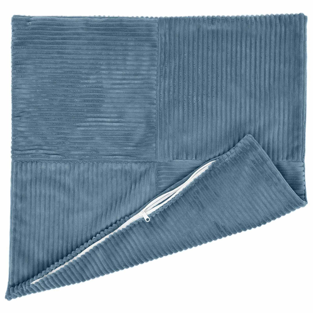 vidaXL Poszewka na poduszkę 6 pcs ALMELO niebieski 30 x 30 cm sztruks