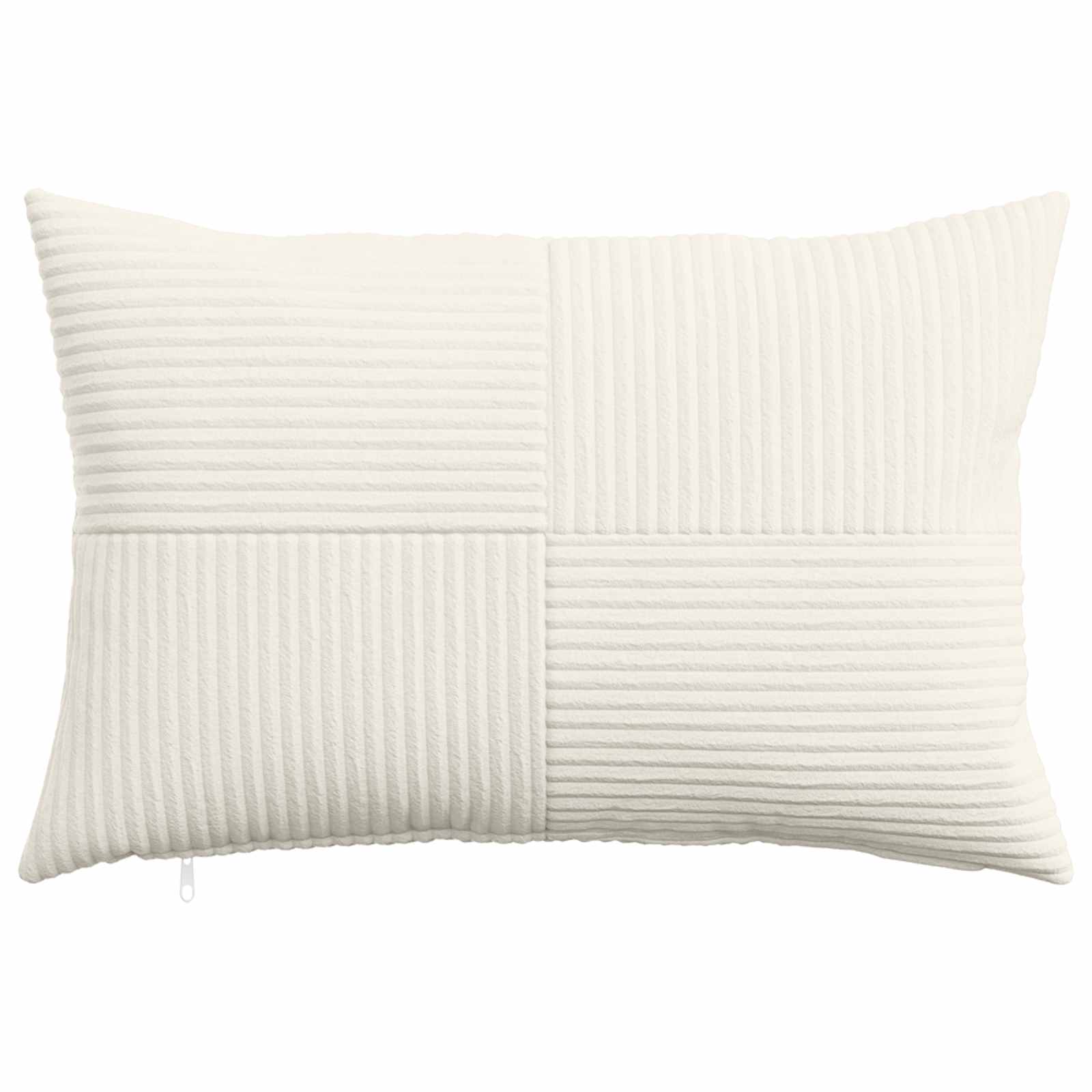 vidaXL Poszewka na poduszkę 2 pcs ALMELO kremowy 30 x 50 cm sztruks