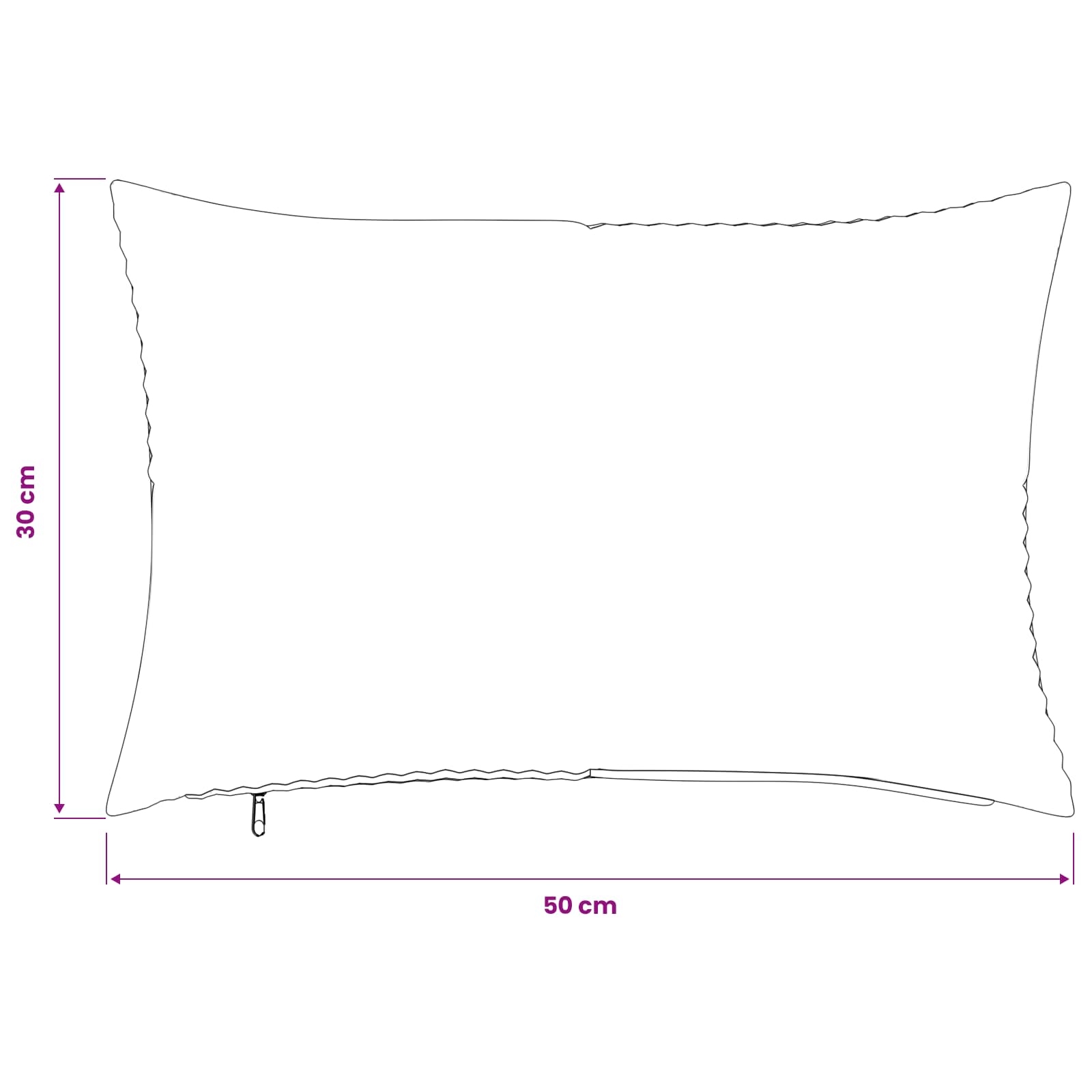 vidaXL Poszewka na poduszkę 6 pcs ALMELO kremowy 30 x 50 cm sztruks