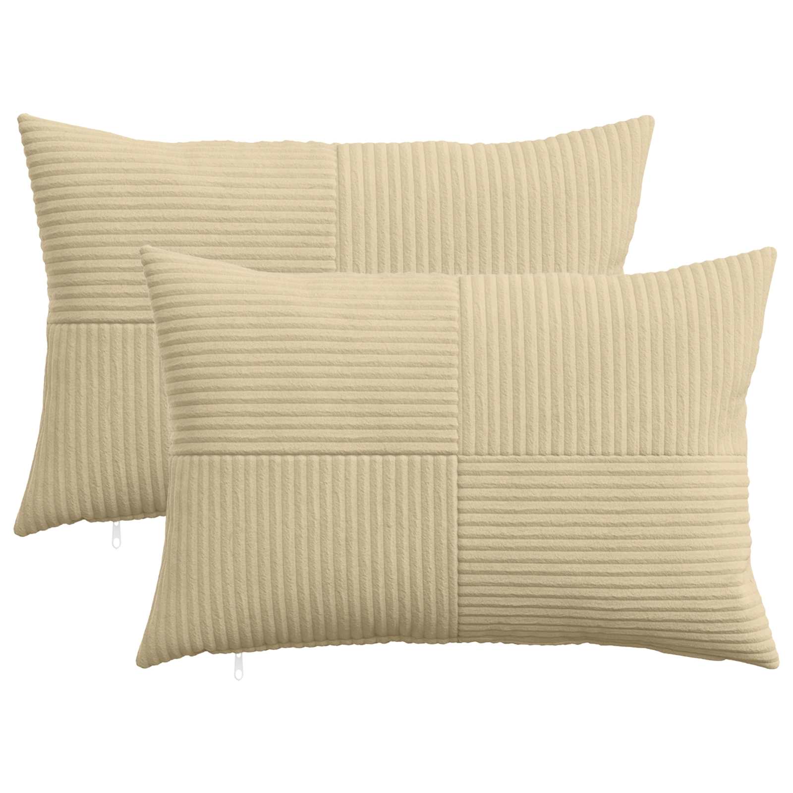 vidaXL Poszewka na poduszkę 2 pcs ALMELO Szary zielony 30 x 50 cm