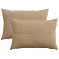 vidaXL Poszewka na poduszkę 2 pcs ALMELO brązowy 30 x 50 cm sztruks