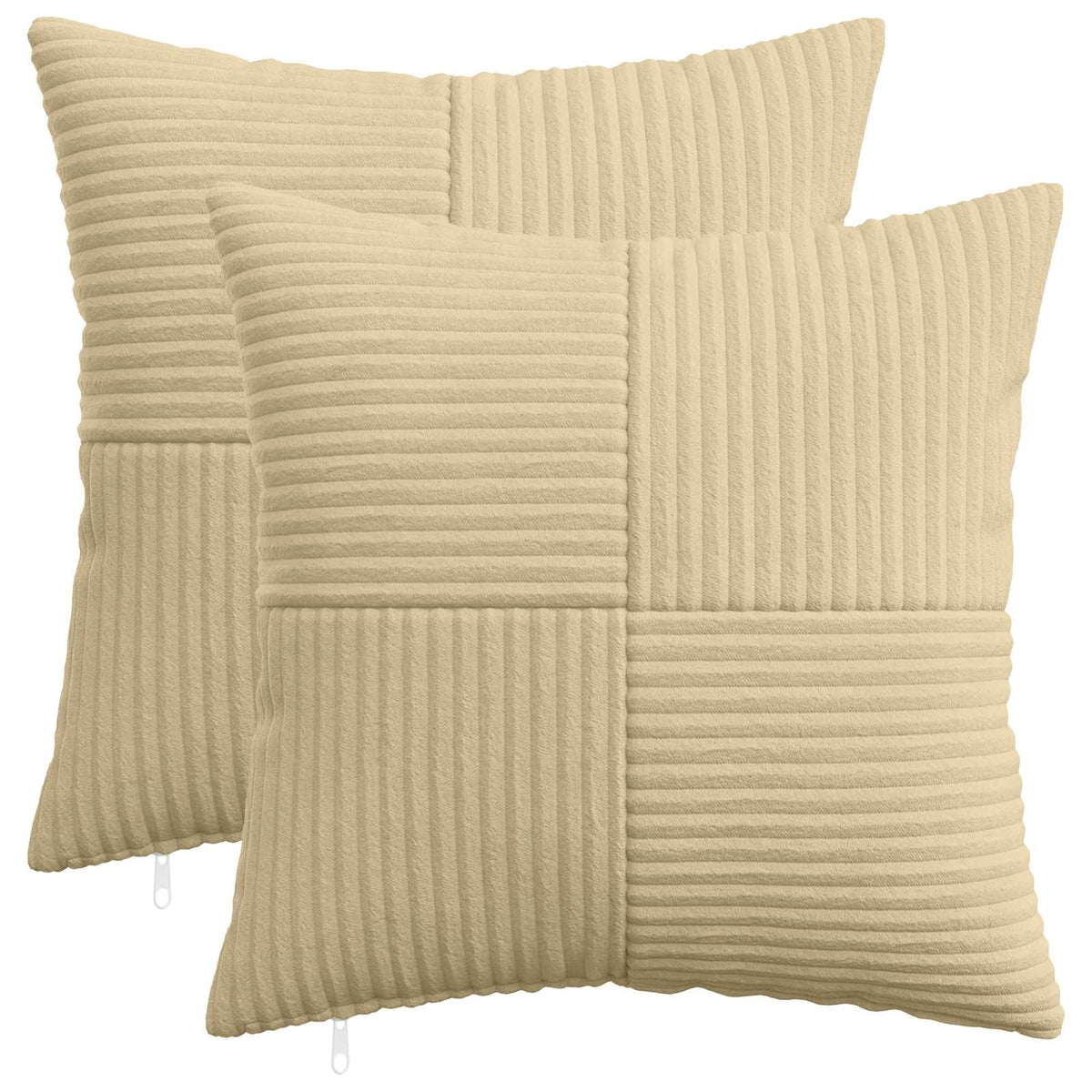 vidaXL Poszewka na poduszkę 2 pcs ALMELO Szary zielony 35 x 35 cm