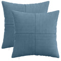 vidaXL Poszewka na poduszkę 2 pcs ALMELO niebieski 35 x 35 cm sztruks