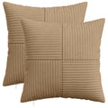 vidaXL Poszewka na poduszkę 2 pcs ALMELO brązowy 35 x 35 cm sztruks
