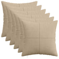 vidaXL Poszewka na poduszkę 6 pcs ALMELO Ciemnoszary 35 x 35 cm