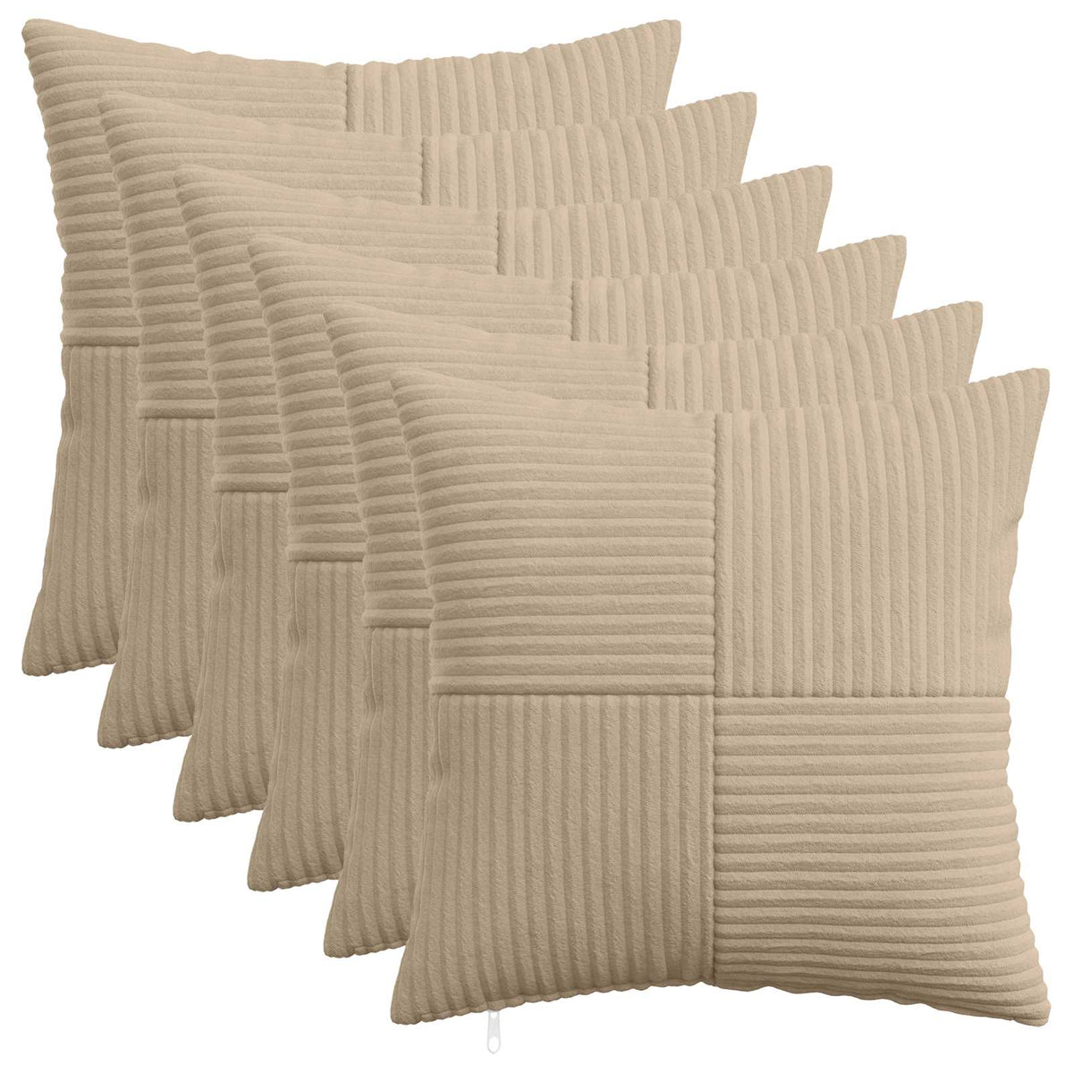 vidaXL Poszewka na poduszkę 6 pcs ALMELO Ciemnoszary 35 x 35 cm