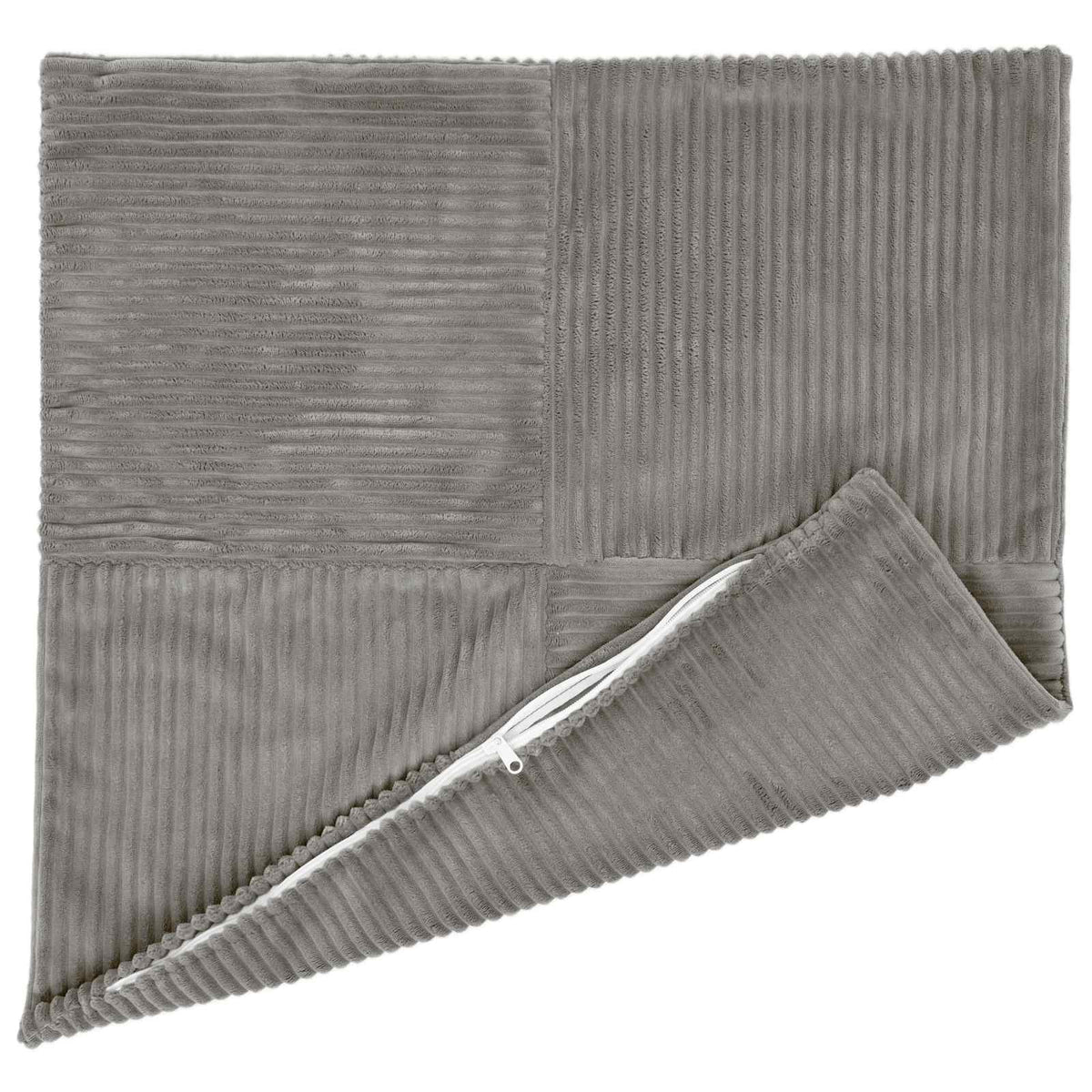 vidaXL Poszewka na poduszkę 6 pcs ALMELO jasnoszary 40 x 40 cm sztruks
