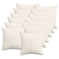 vidaXL Poszewka na poduszkę 12 pcs ALMELO kremowy 40 x 40 cm sztruks