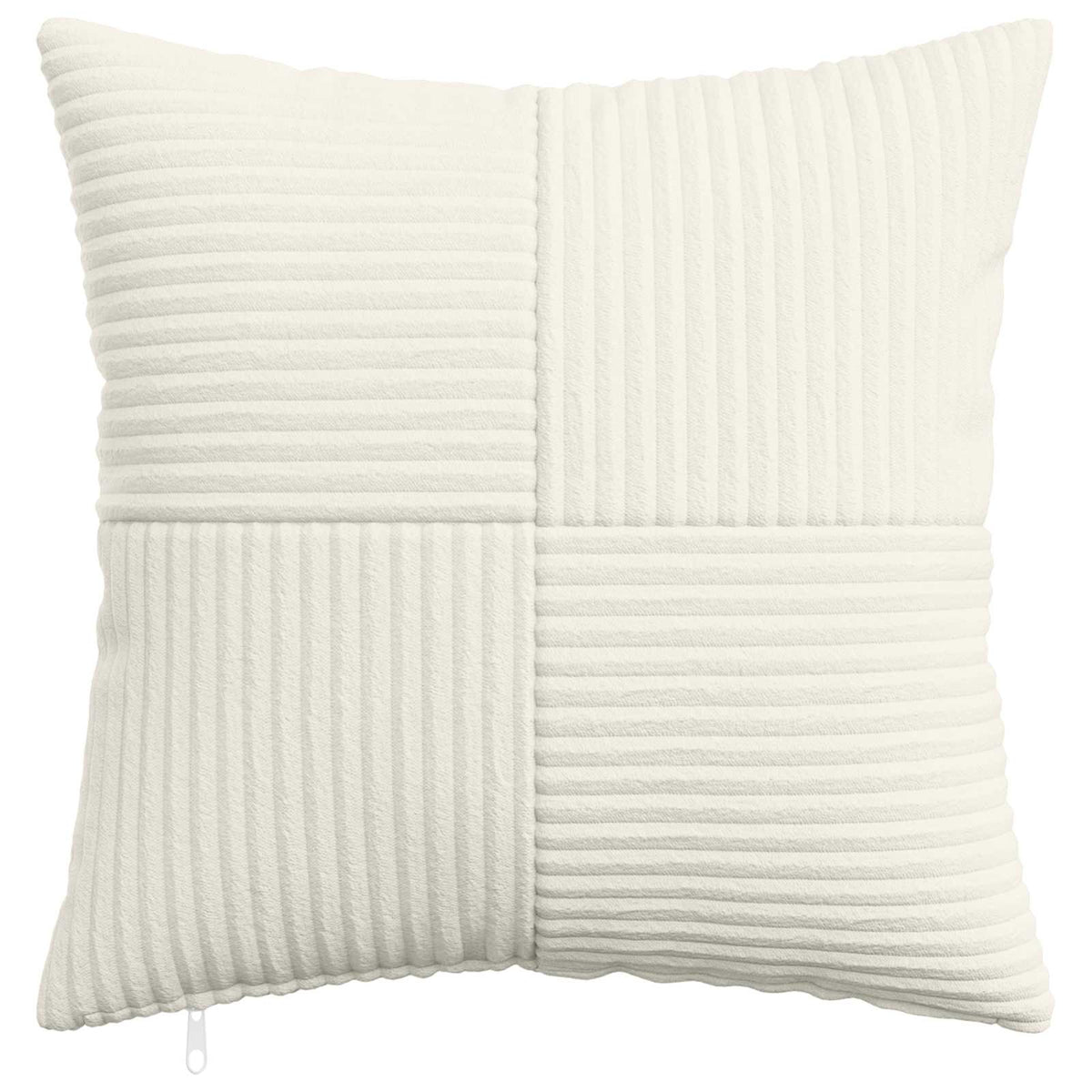 vidaXL Poszewka na poduszkę 12 pcs ALMELO kremowy 40 x 40 cm sztruks