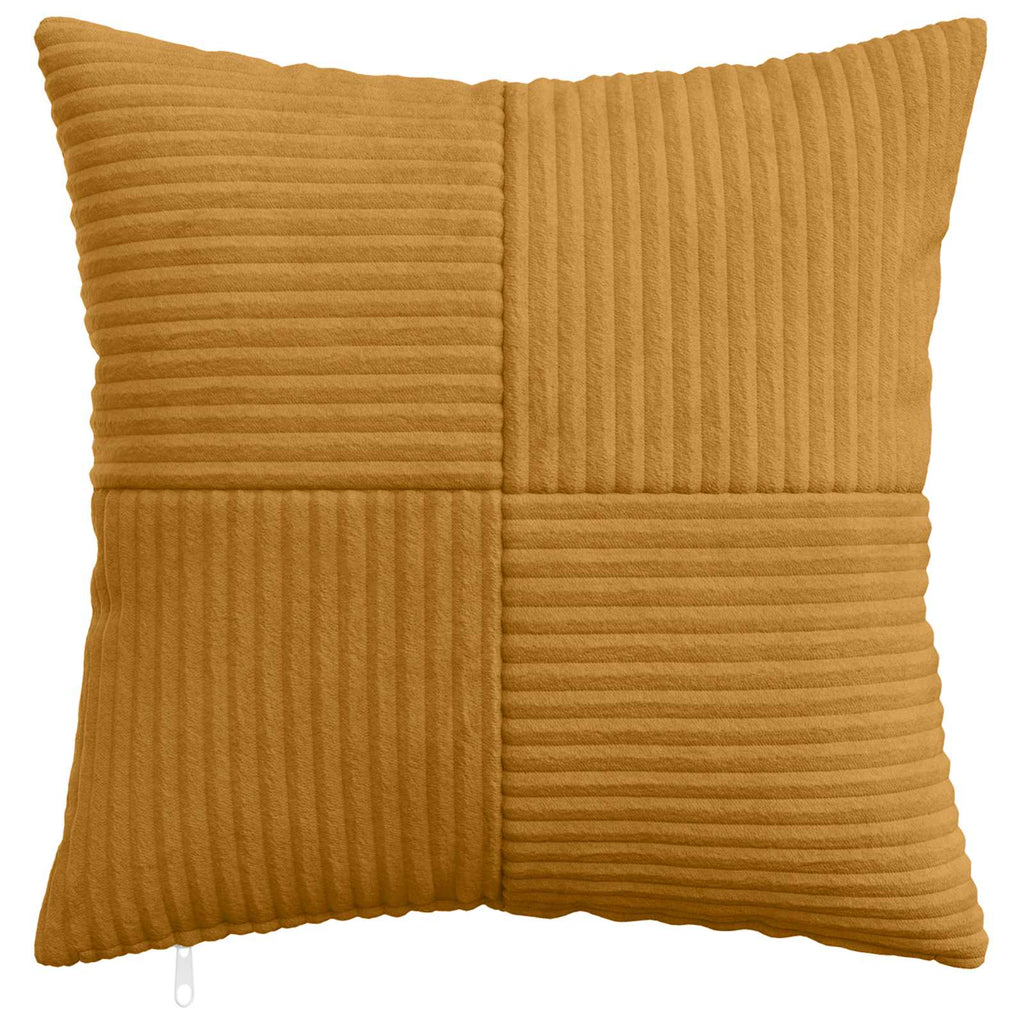 vidaXL Poszewka na poduszkę 2 pcs ALMELO żółty 40 x 40 cm sztruks