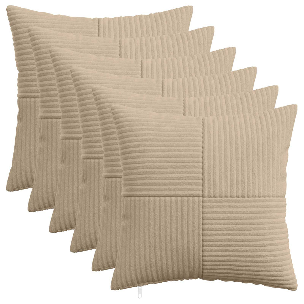 vidaXL Poszewka na poduszkę 6 pcs ALMELO Ciemnoszary 40 x 40 cm