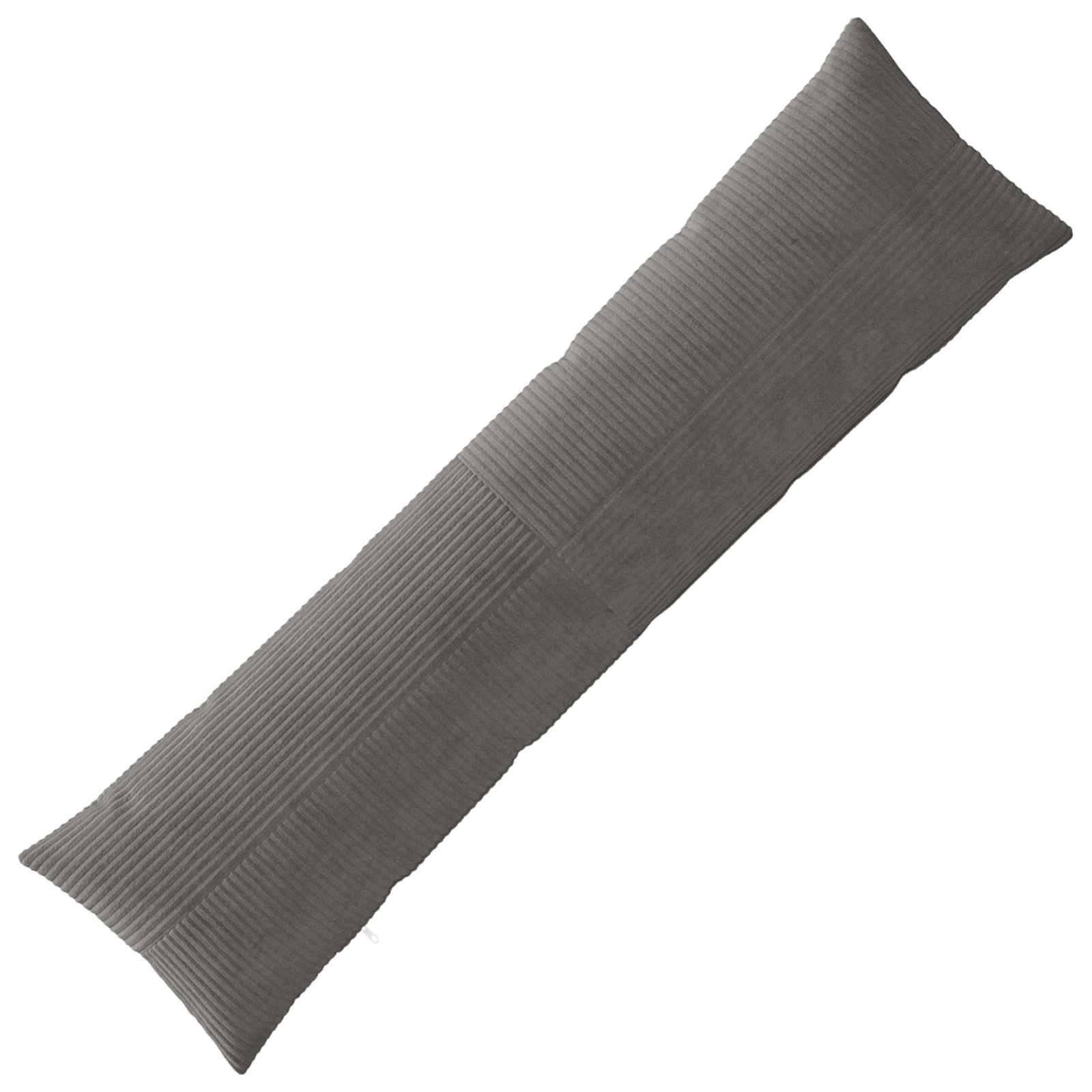 vidaXL Poszewka na poduszkę ALMELO ciemnoszary 40 x 145 cm sztruks