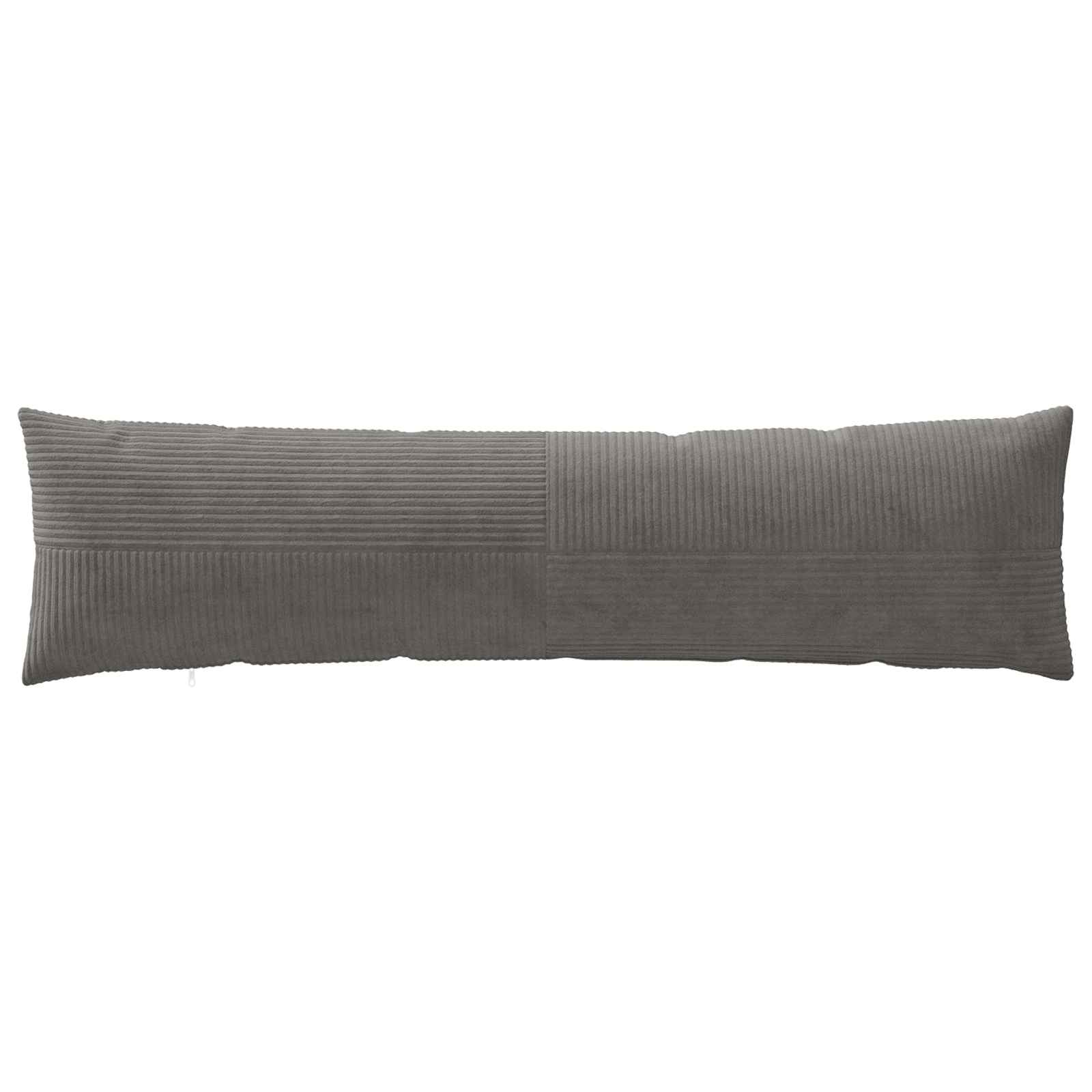 vidaXL Poszewka na poduszkę ALMELO ciemnoszary 40 x 145 cm sztruks
