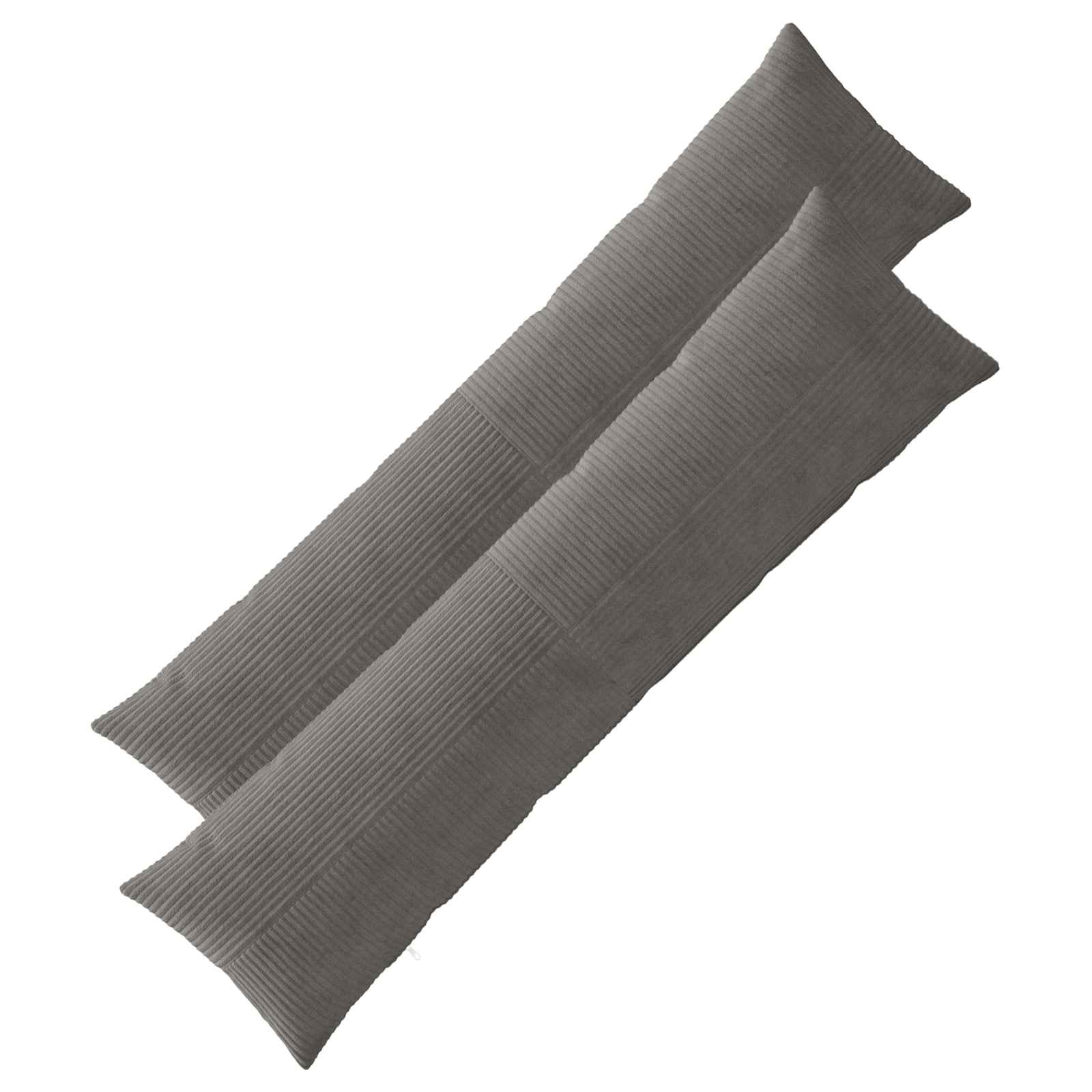 vidaXL Poszewka na poduszkę 2 pcs ALMELO ciemnoszary 40 x 145 cm