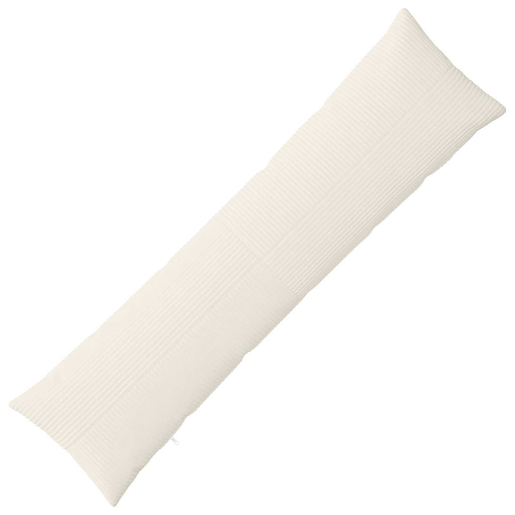 vidaXL Poszewka na poduszkę ALMELO kremowy 40 x 145 cm sztruks