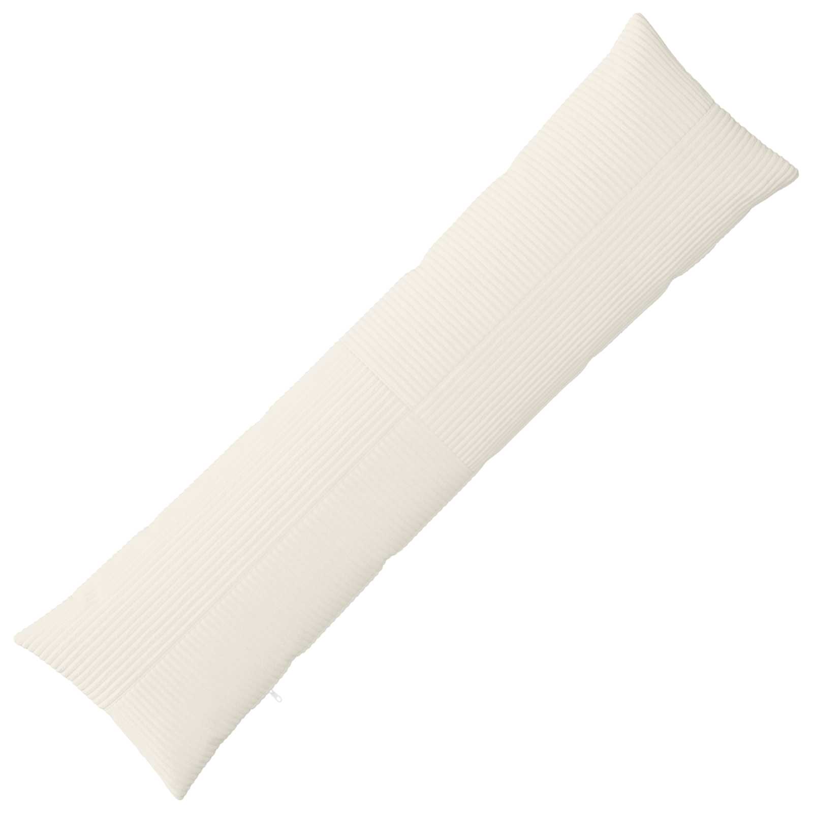 vidaXL Poszewka na poduszkę ALMELO kremowy 40 x 145 cm sztruks