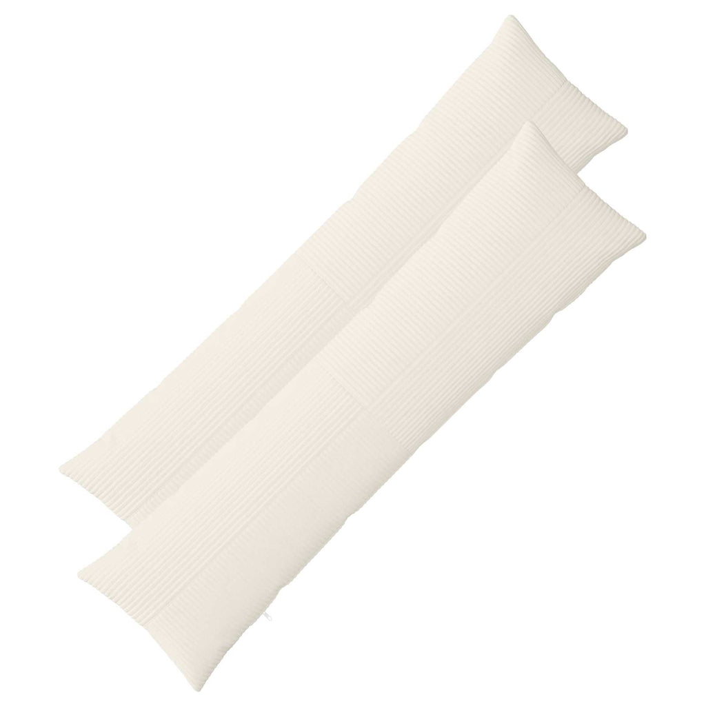 vidaXL Poszewka na poduszkę 2 pcs ALMELO kremowy 40 x 145 cm sztruks